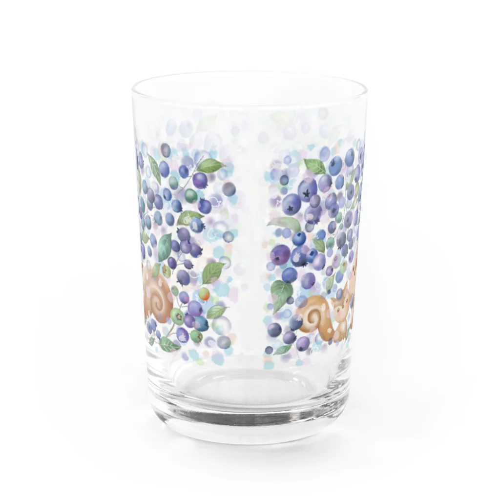 Vegefru　bouquet　　　　　　　＜ベジフルブーケ＞のりすとブルーベリー Water Glass :front