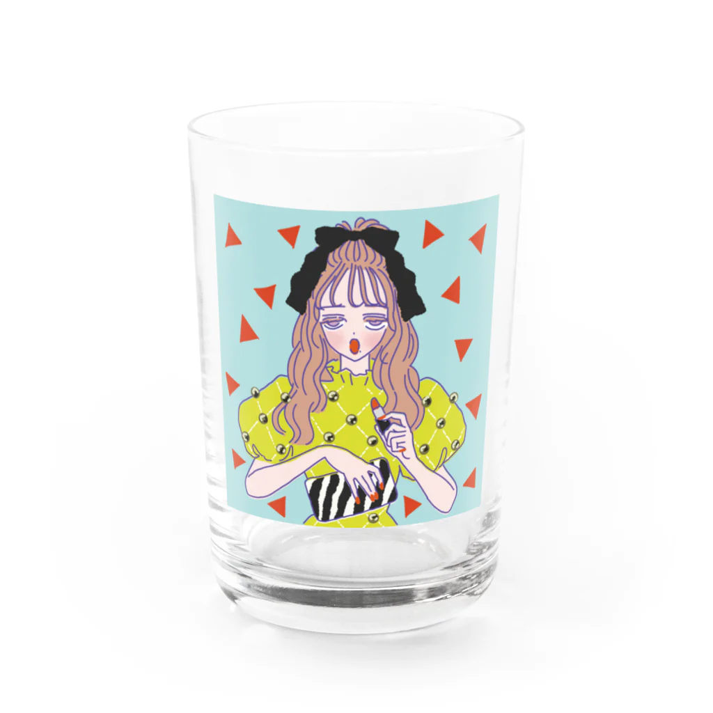 sakuma asanaの黄道十二星座女子図♌️獅子座 Water Glass :front