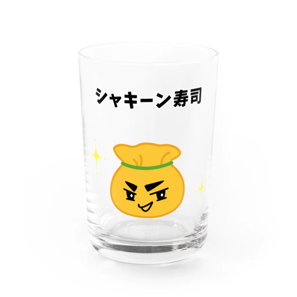 ハナのお店の茶巾寿司 Water Glass :front