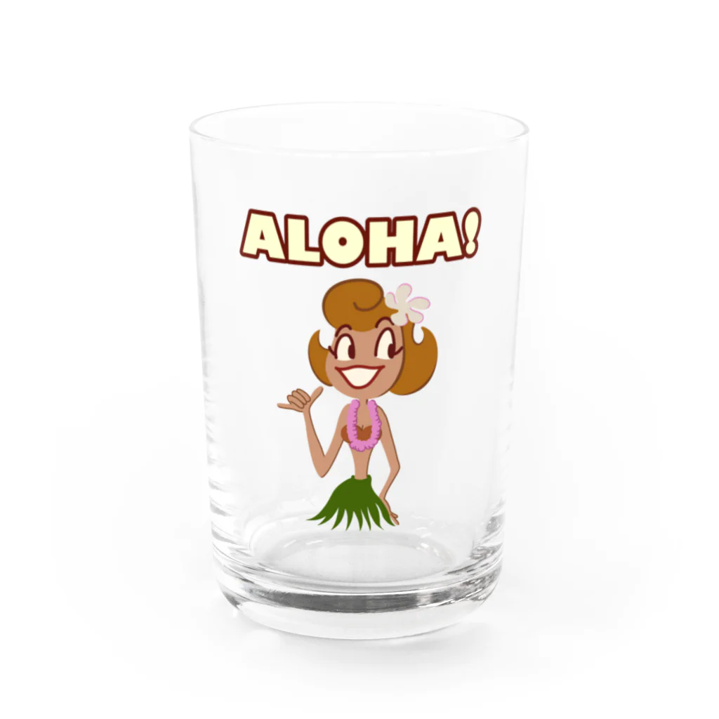 PPBOBBY13のALOHA Hula Girl Water Glass :front