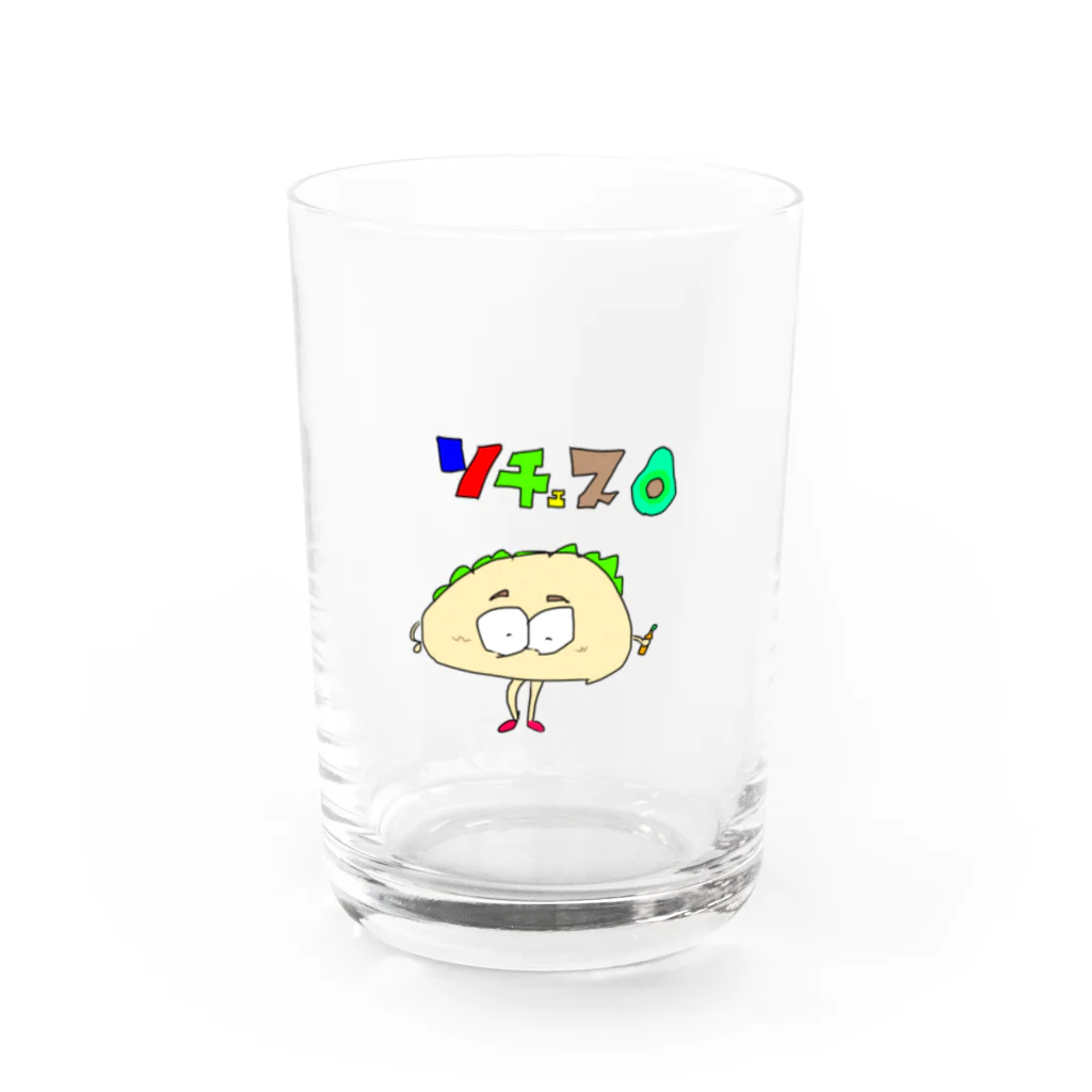 ソチェス☆のタコスくん Water Glass :front