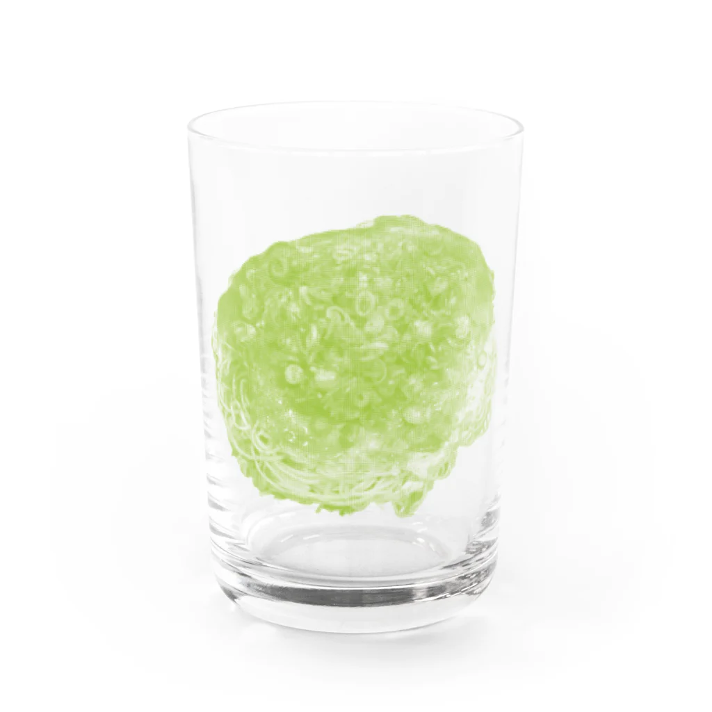 お好み焼き女ちゃんの広島おこ │green Water Glass :front
