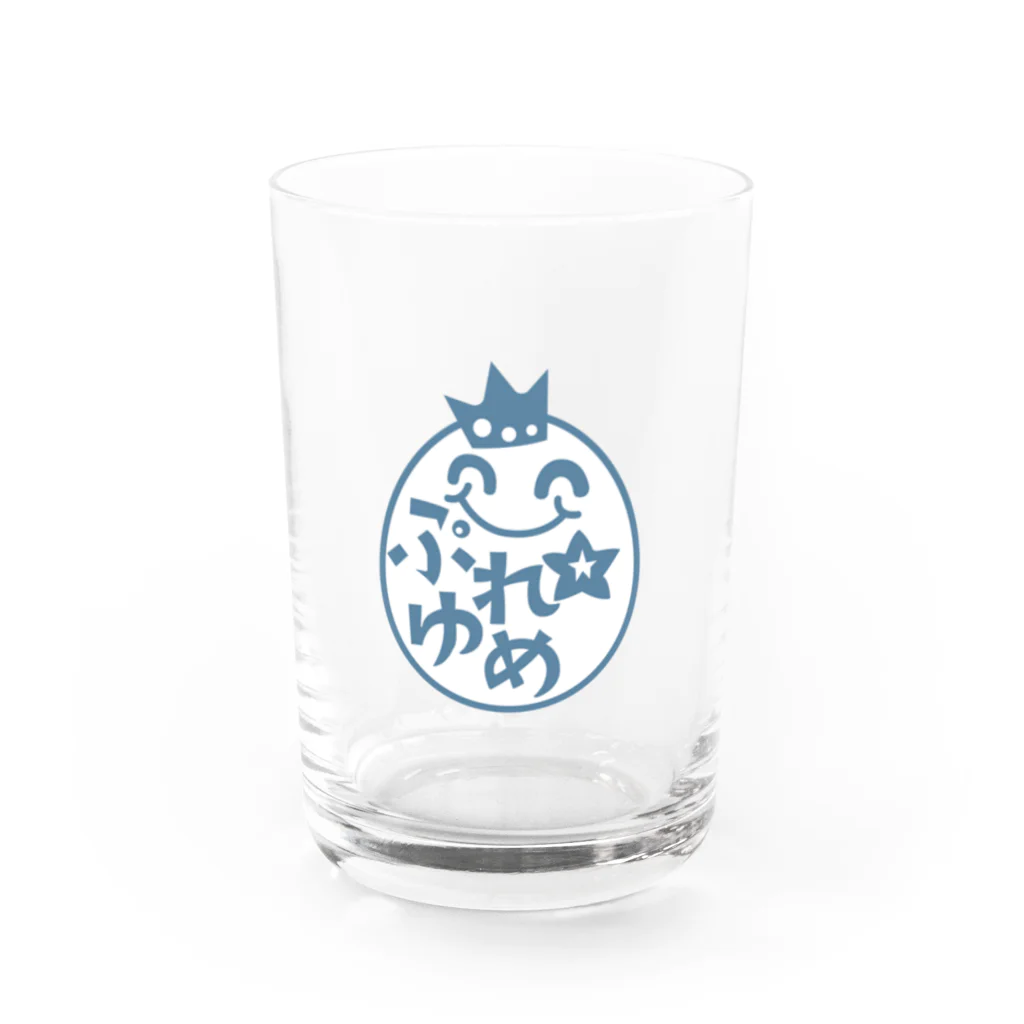 KAYO,s SHOPのぷゆまる（ブルー） Water Glass :front