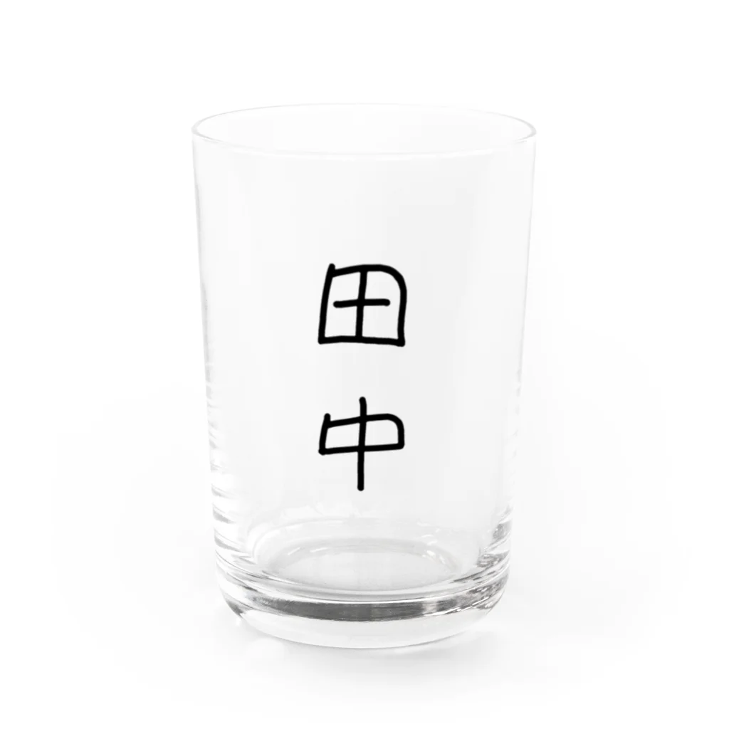 田中's shopの田中 Water Glass :front