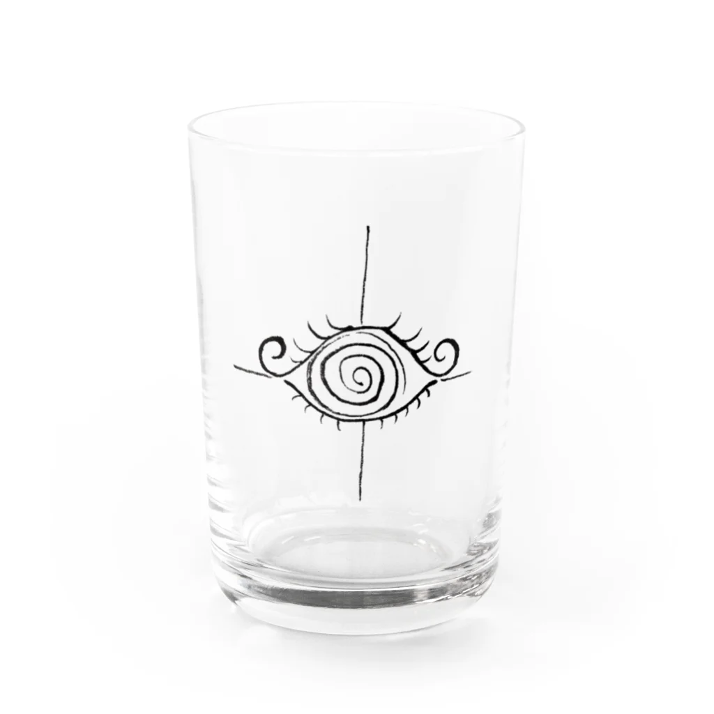 Ocean Gardenの先生ここにも目あるよ Water Glass :front