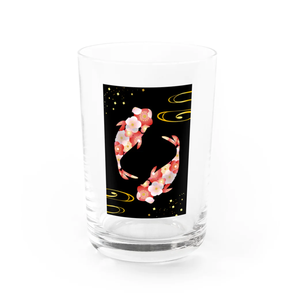 misumisuの和柄・鯉 Water Glass :front