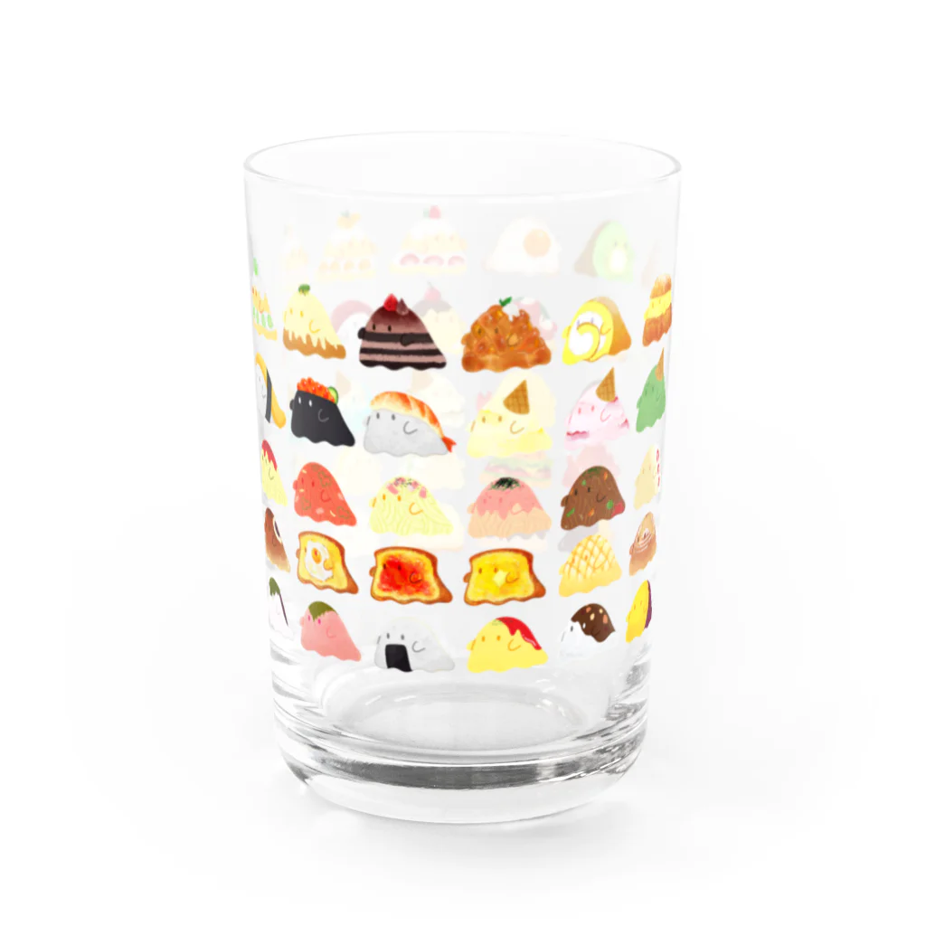 バケメシ屋のバケメシちゃんがいっぱい Water Glass :front