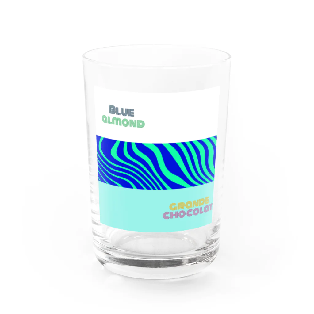 小柴屋さん(あどべ専士)のBlue almond & grande chocolat ver.1 Water Glass :front