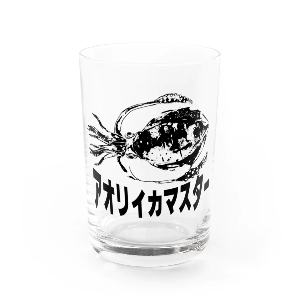 chicodeza by suzuriのアオリイカマスター Water Glass :front