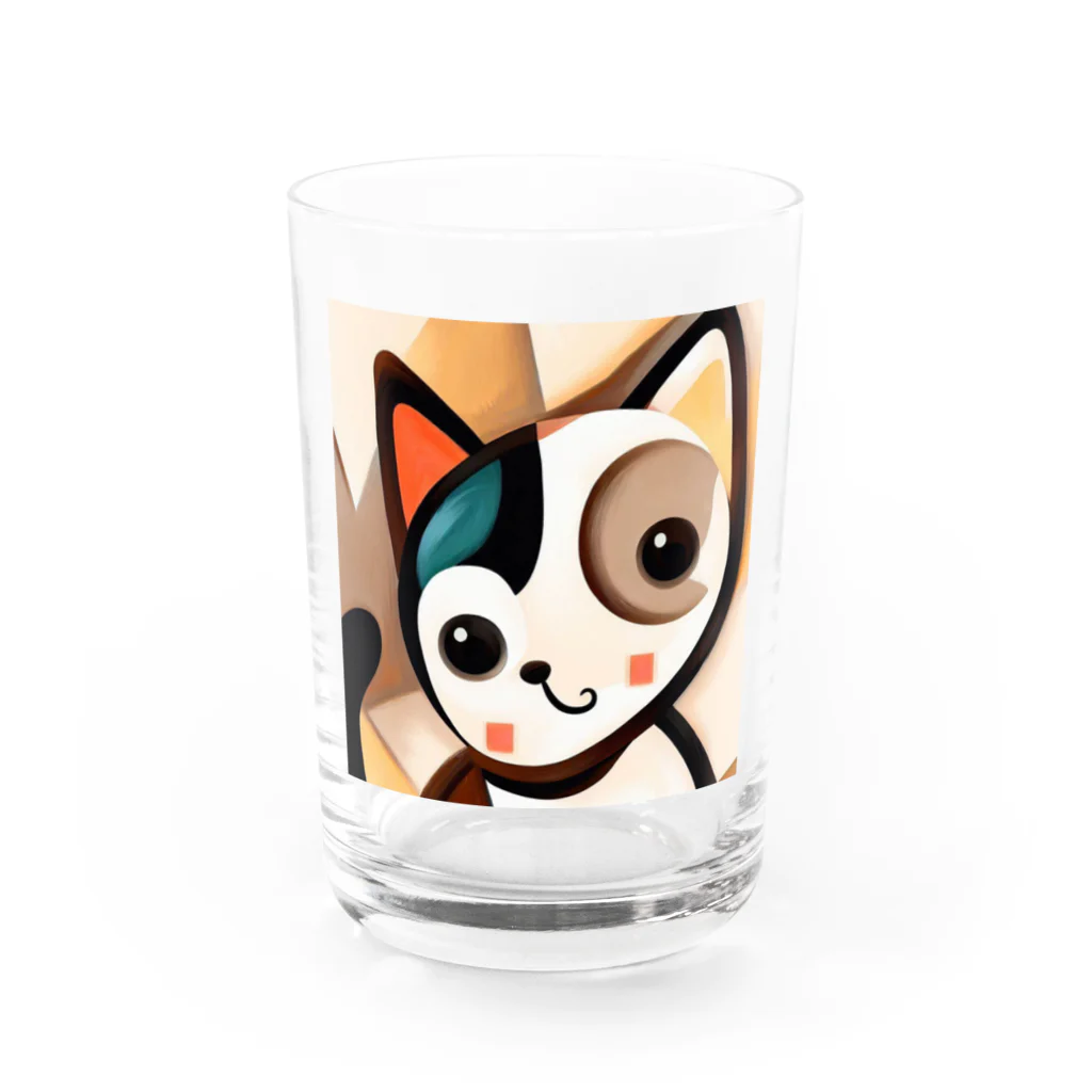 T2 Mysterious Painter's ShopのMysterious Cat Water Glass :front