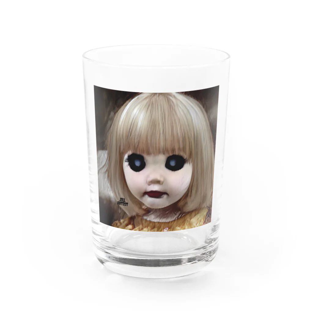 【ホラー専門店】ジルショップの怖い幼女の西洋人形 Water Glass :front