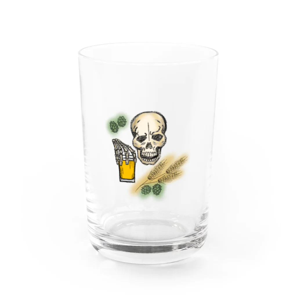 a-bow's workshop(あーぼぅズ ワークショップ)のSkullBeer Water Glass :front