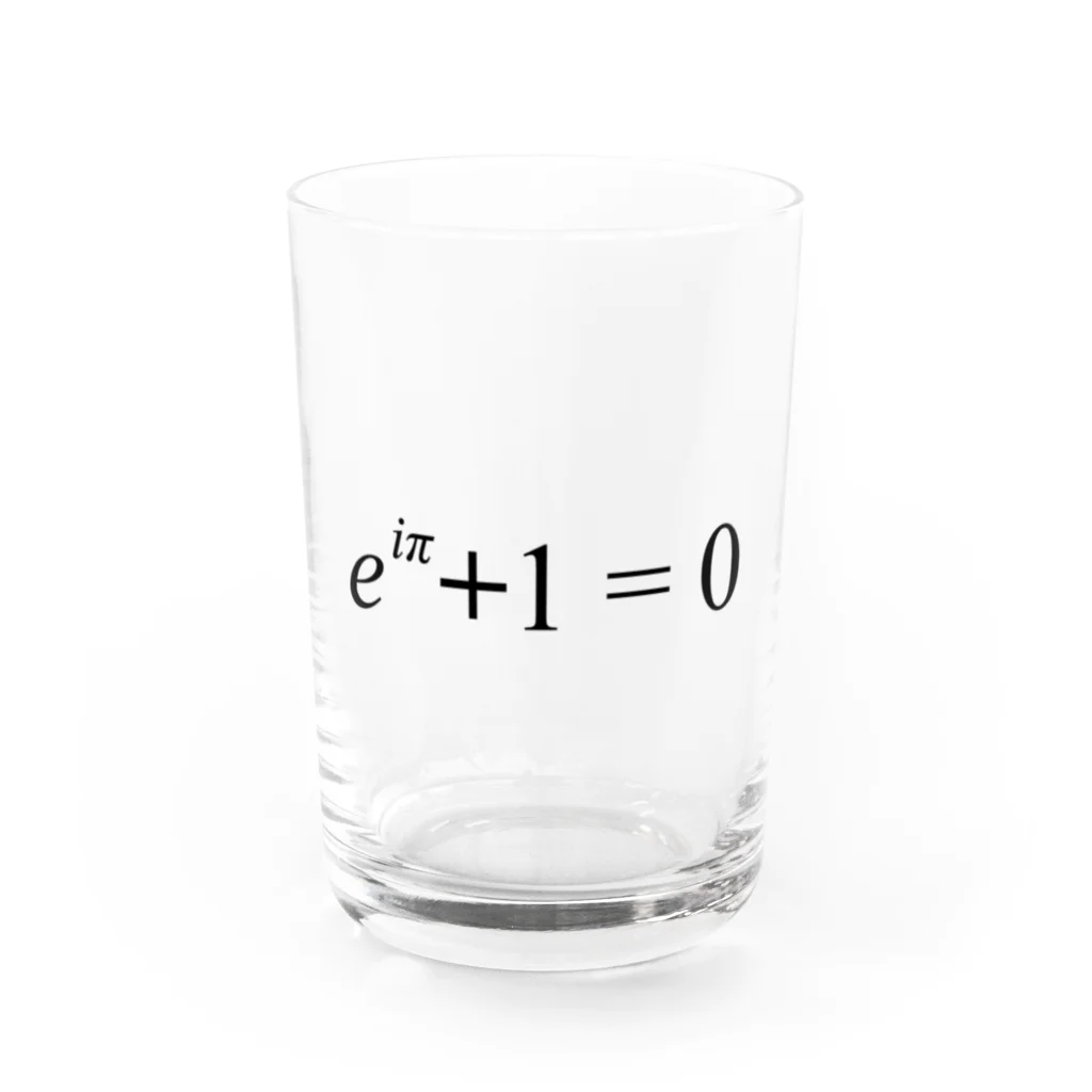 科学雑貨Scientiaのオイラーの等式 Water Glass :front