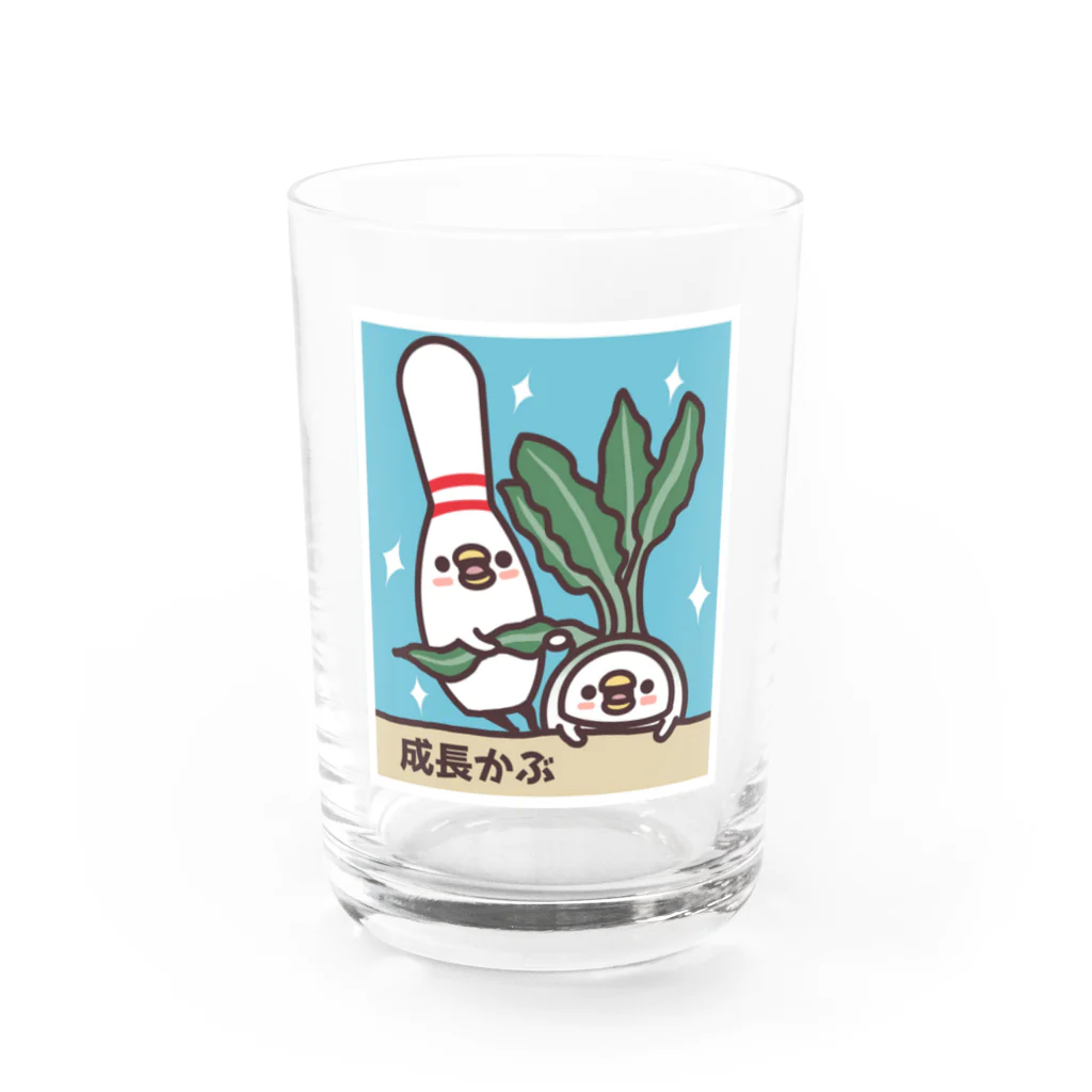 たまゆきショップのボウリング　成長かぶ Water Glass :front