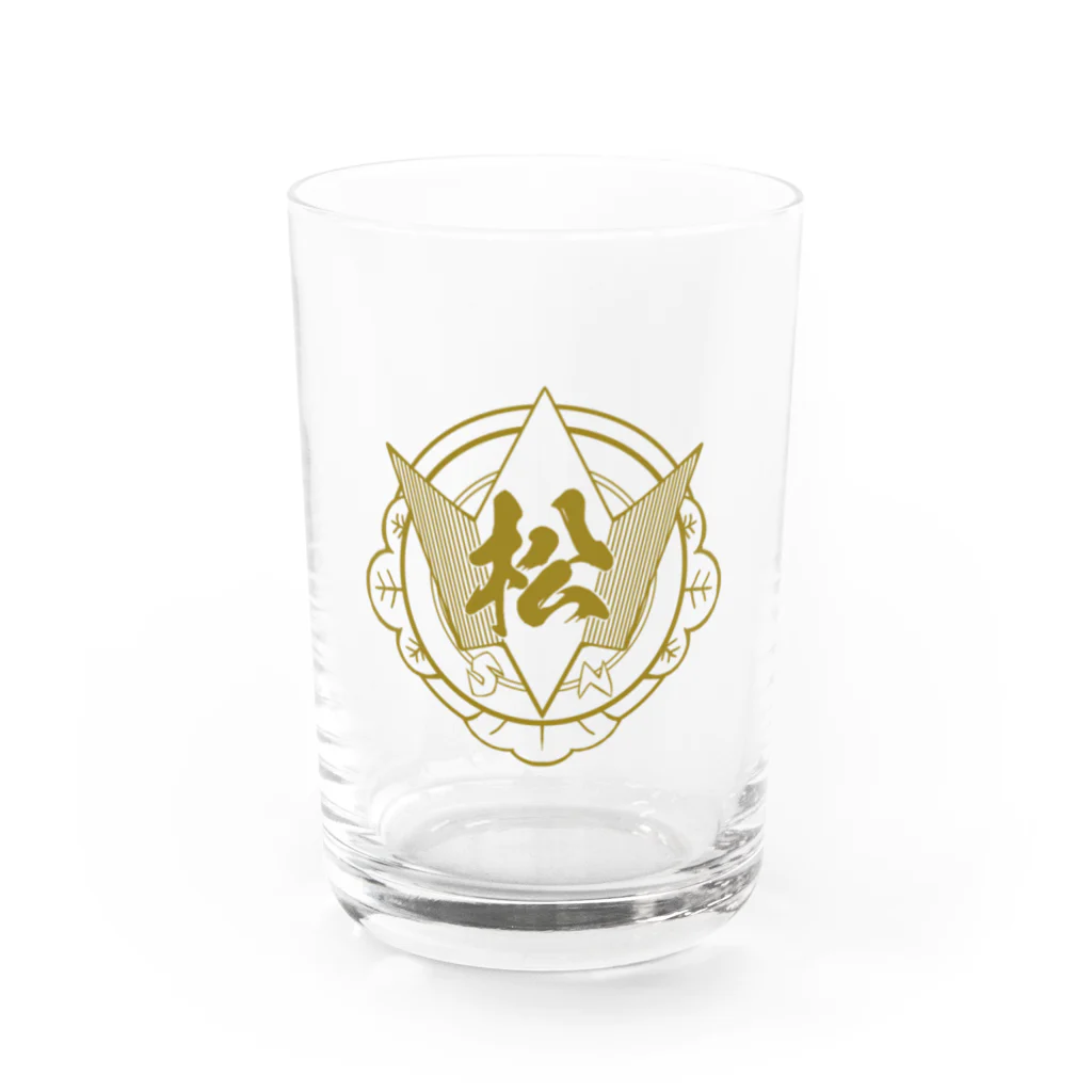 かりん糖有松の松組のコップ Water Glass :front