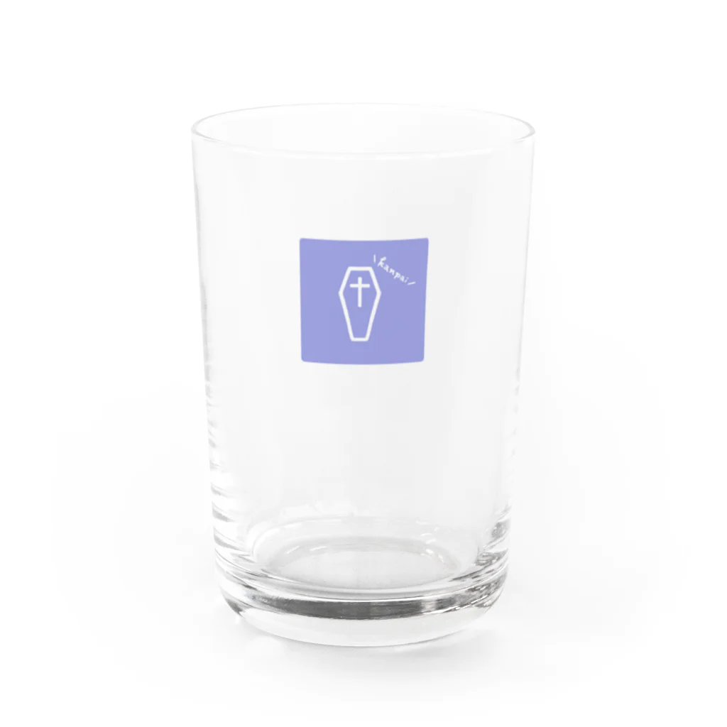 レン【バーチャル死神⚰️🍺】のグラス_紫 Water Glass :front