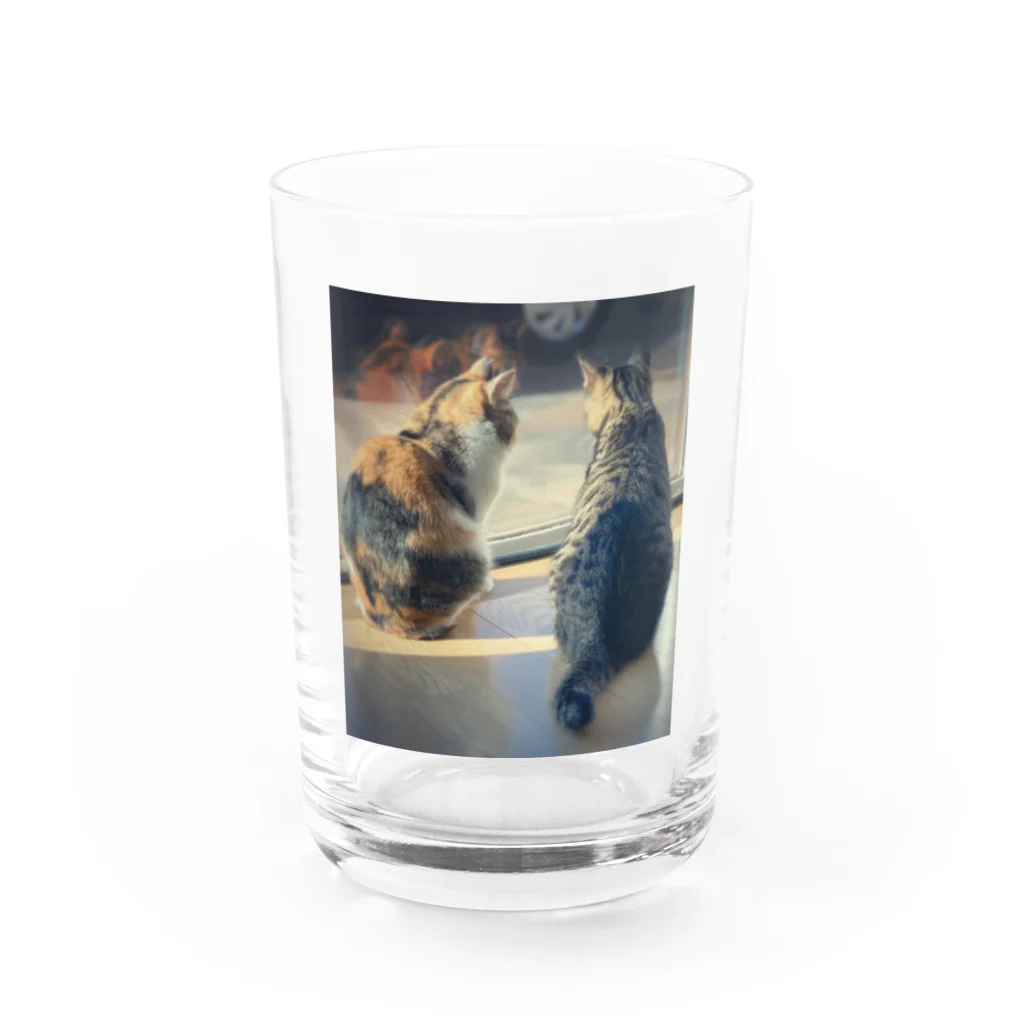 hi0922beのwe fight but we get along Water Glass :front