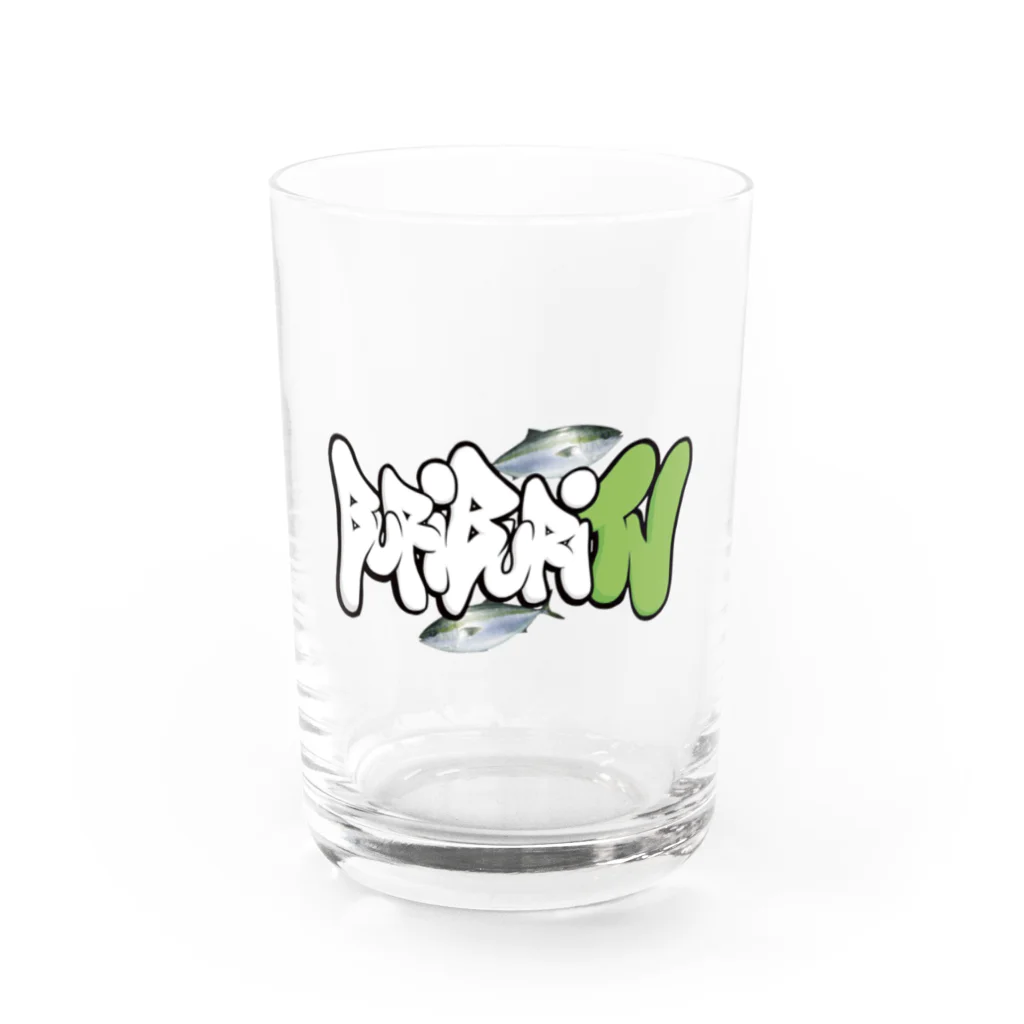 ブリブリTVのブリブリTV オリジナルロゴ入り Water Glass :front