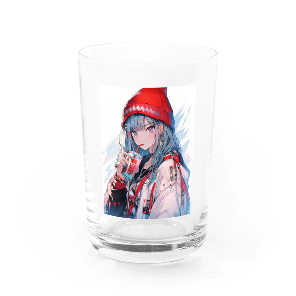 @KRE_SETの冬のほっこりジュースタイム Water Glass :front