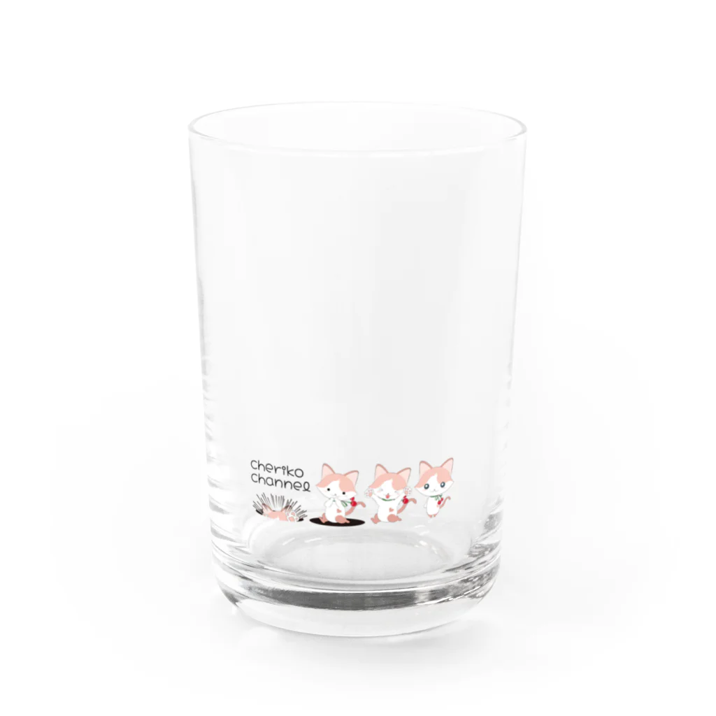 ちぇりにゃんのちぇりにゃん Water Glass :front