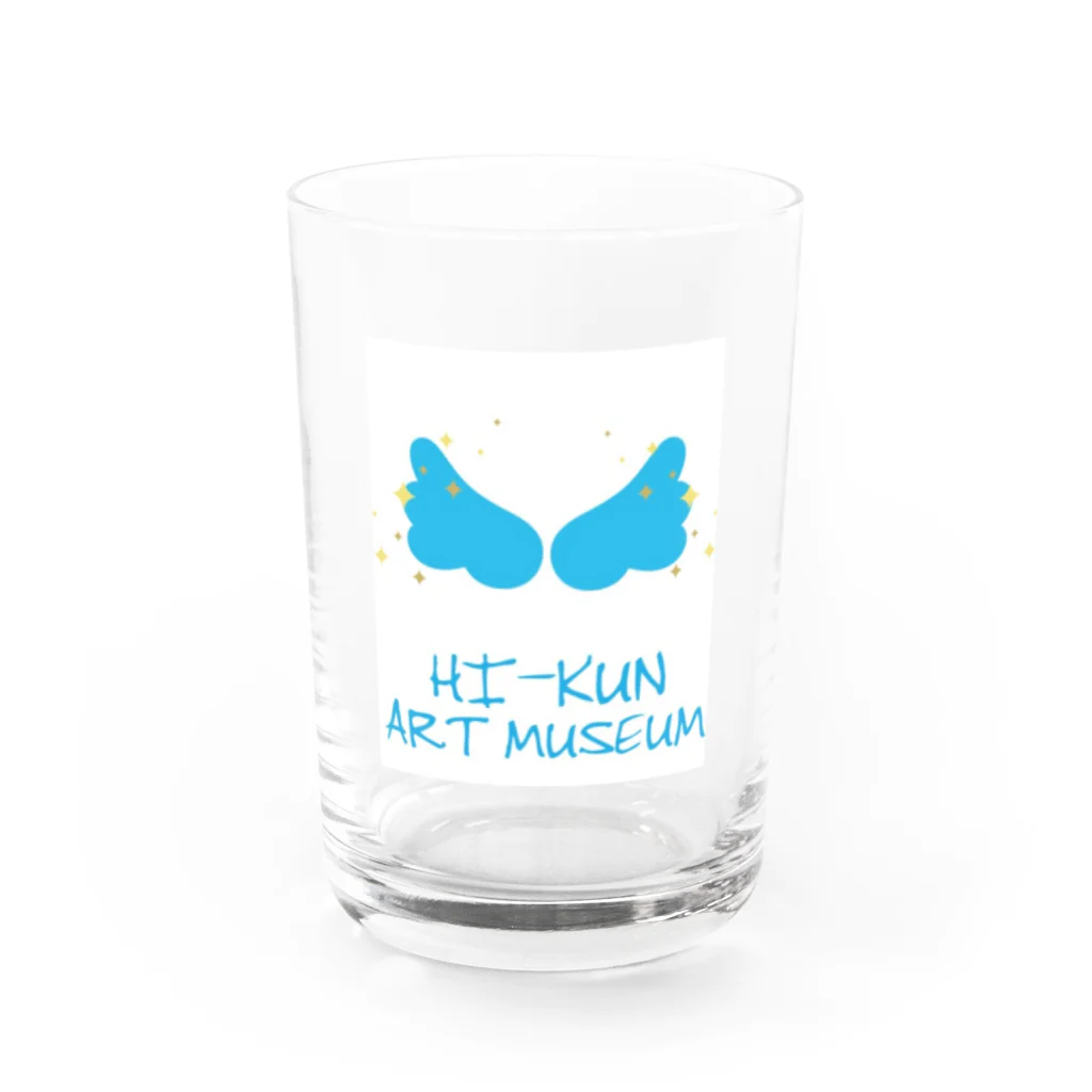 HI-KUN ART MUSEUM　　　　　　　　(ひーくんの美術館)のオリジナルロゴ Water Glass :front