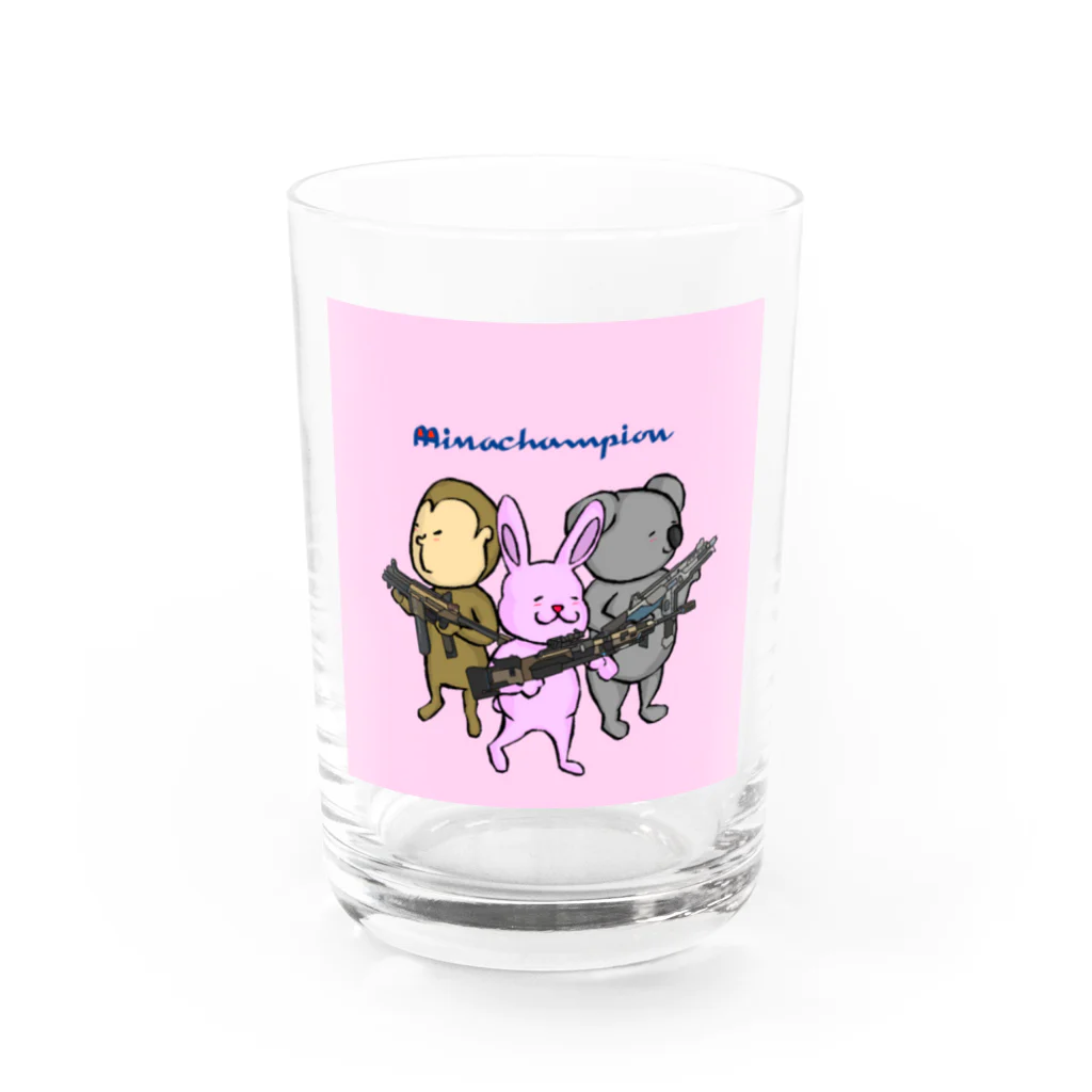 NIPPER_STOREの"Mina"chaｍpion【動物シリーズ】 Water Glass :front