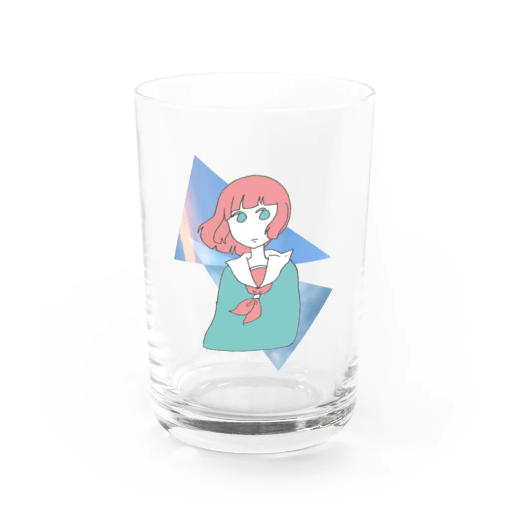 きょうもぜったいがんばらない。のいいからもう放っといてちゃん。 Water Glass :front