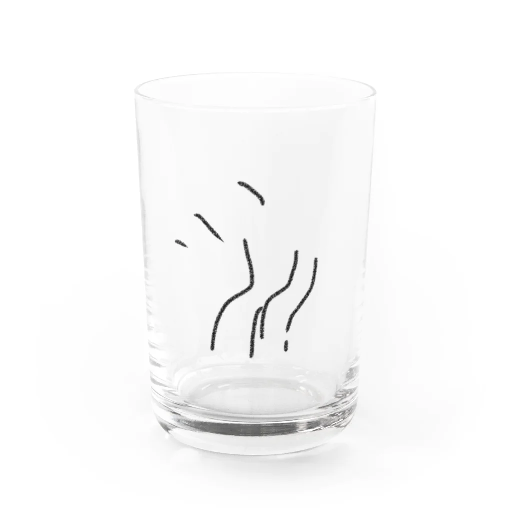 うみ屋のシャム猫風ねこのうみサイン入り Water Glass :front