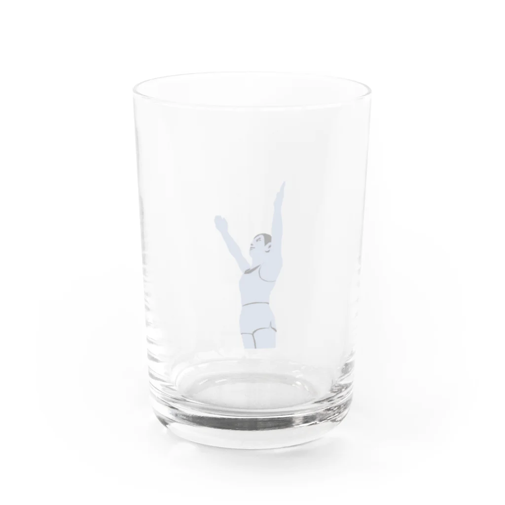 所沢北高校同窓会の飛翔像（アップ） Water Glass :front