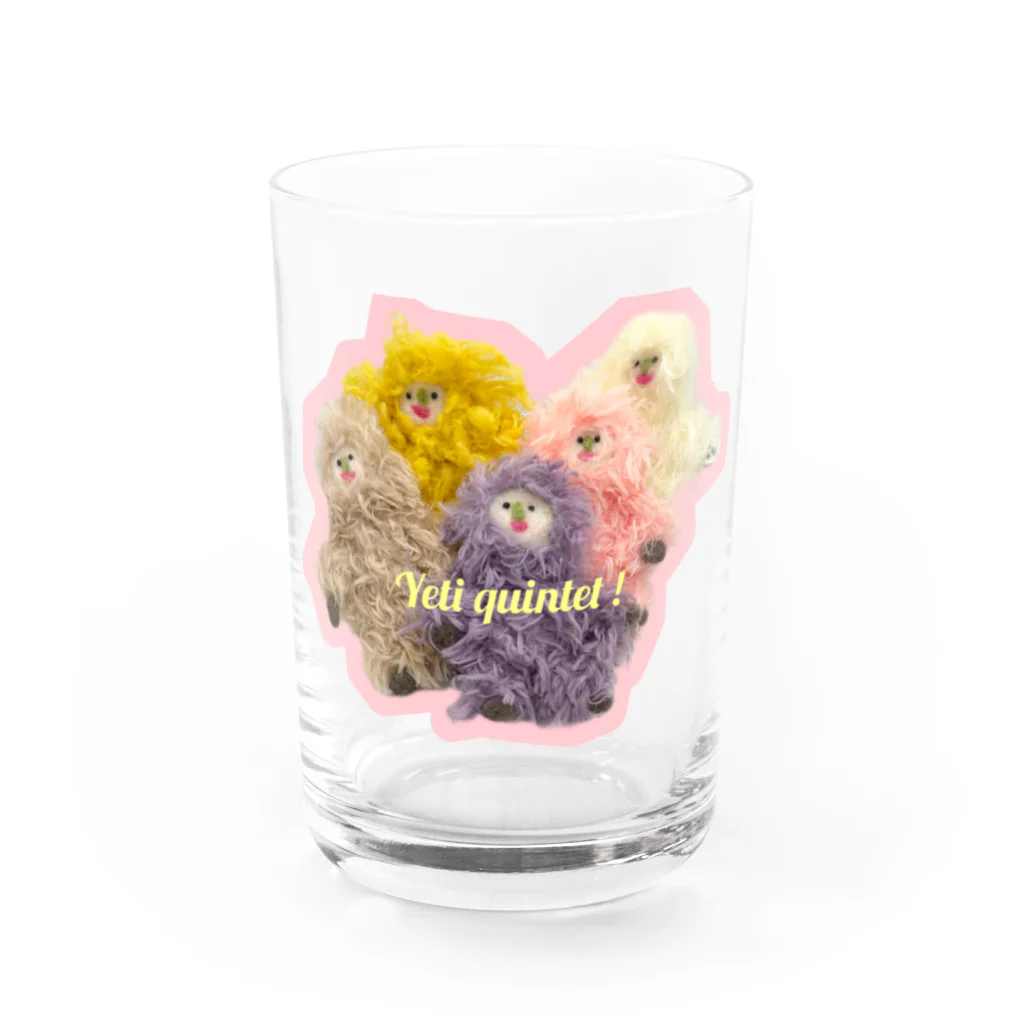 ネコミシン・ニードルワーク(Nekomisin needlework)のイエティ・クインテット Water Glass :front