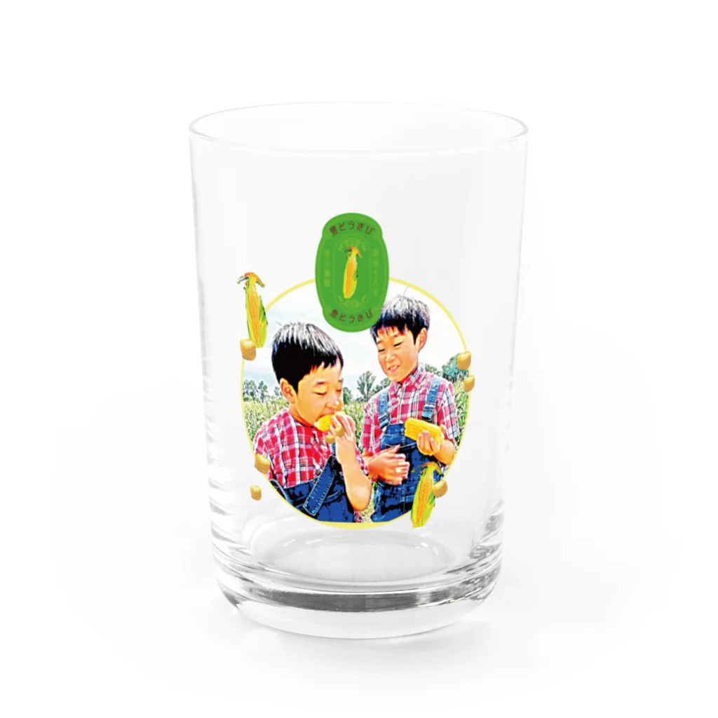 miyakawanouenの豊とうきびグッズ【子供】 Water Glass :front