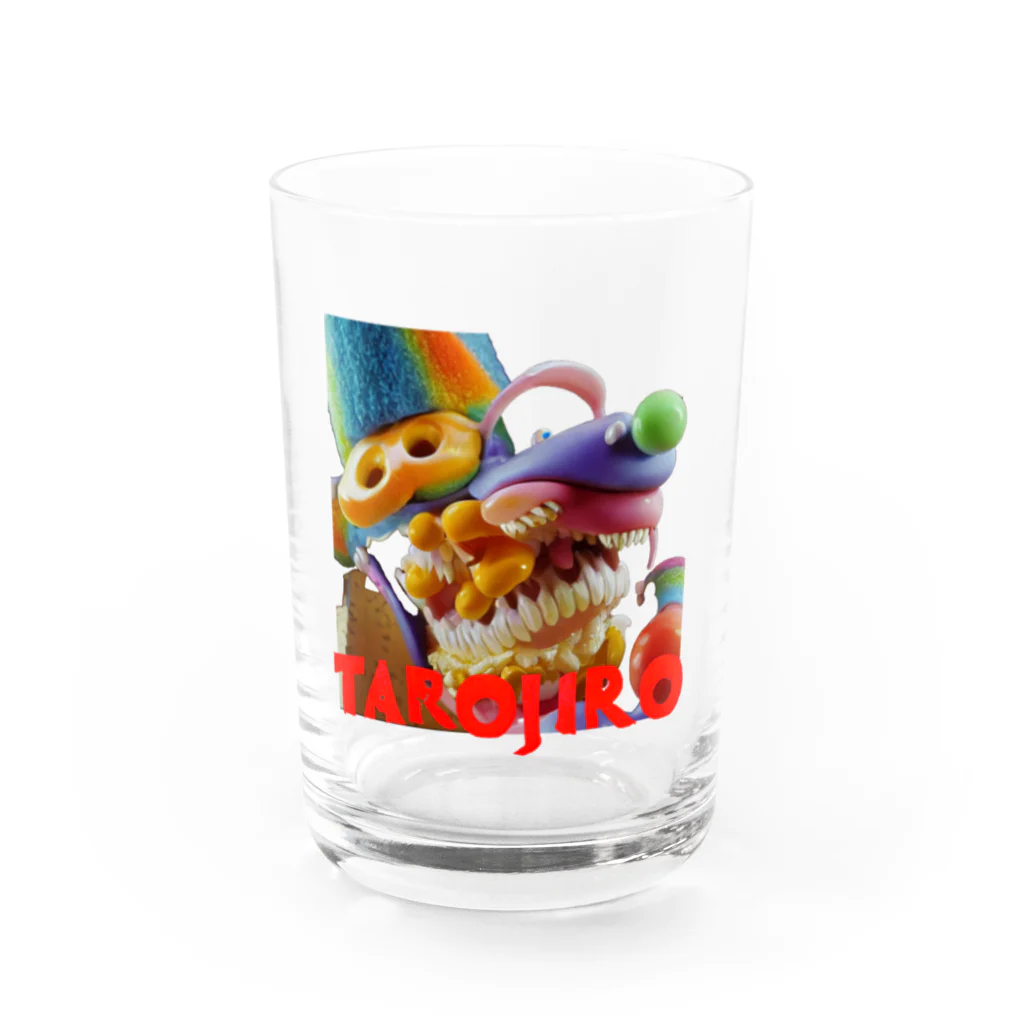 🍩tarojiro(たろじろ) shop🍩のCOLORFUL POPCORN MONSTERS by AI Water Glass :front