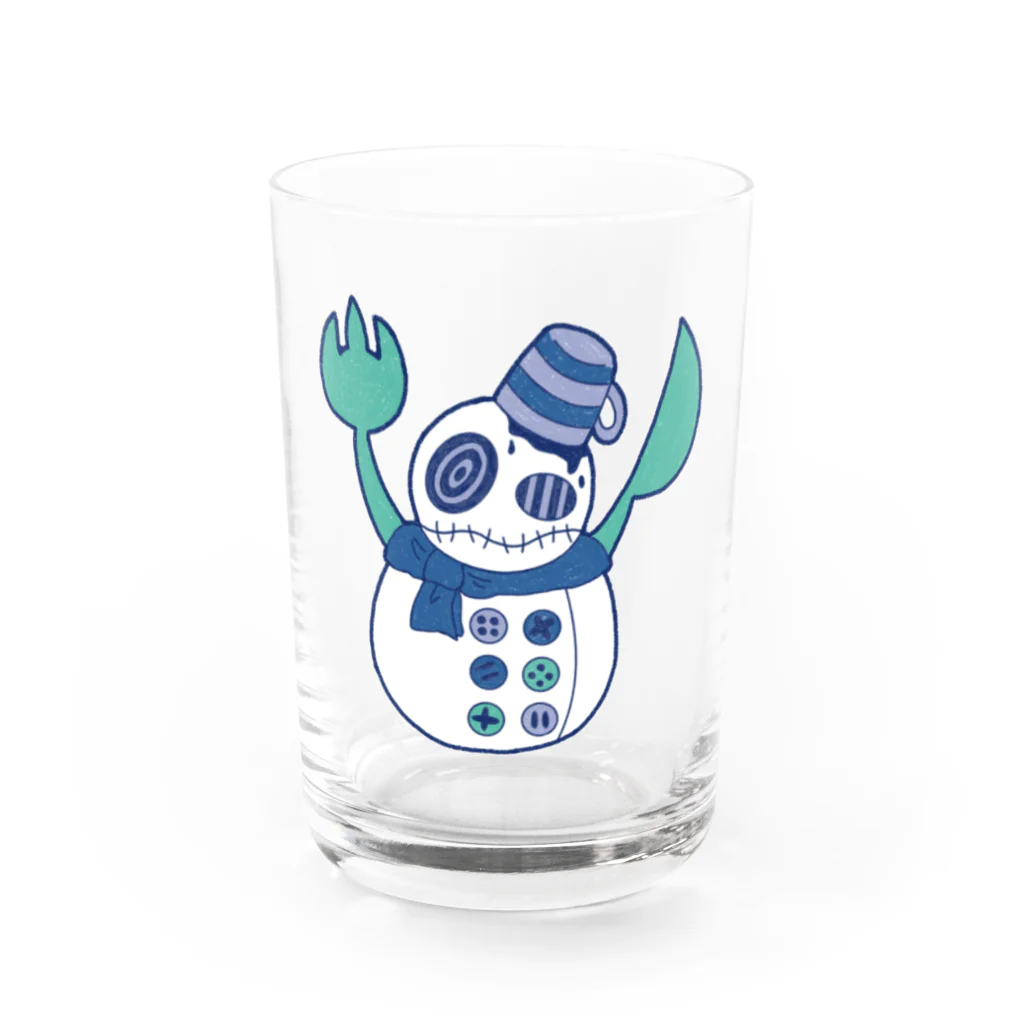 かりんとう小路の雪だるまシェフ Water Glass :front