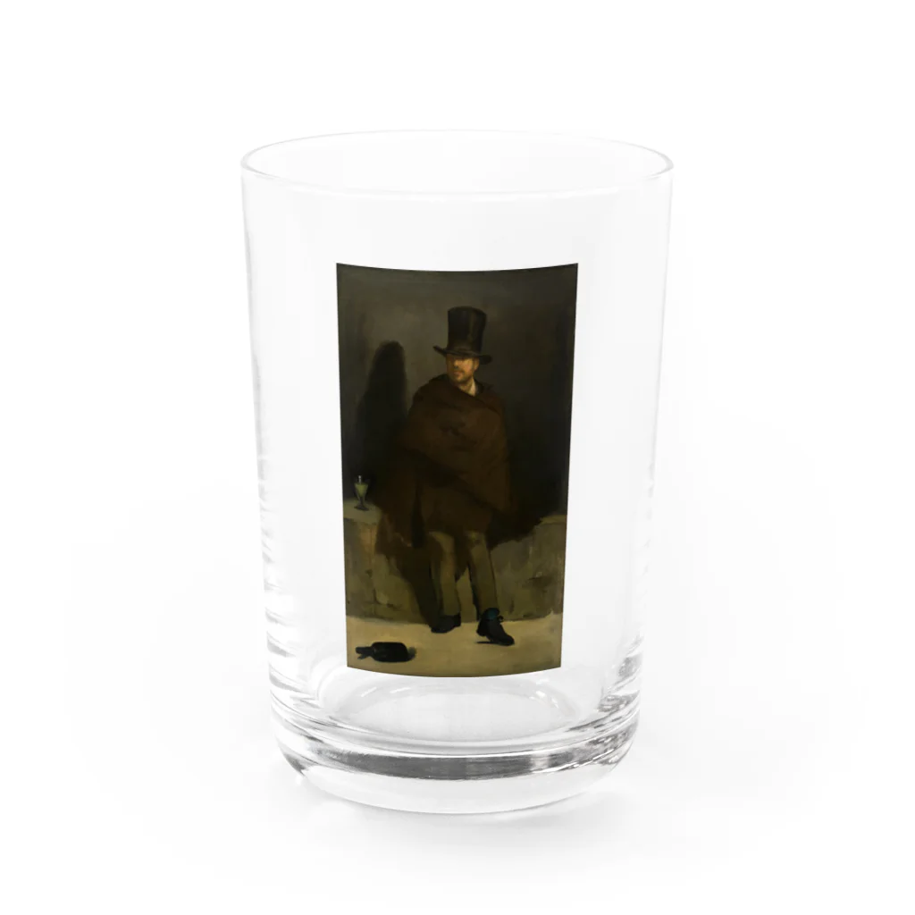 世界美術商店のアブサンを飲む男 / The Absinthe Drinker グラス前面
