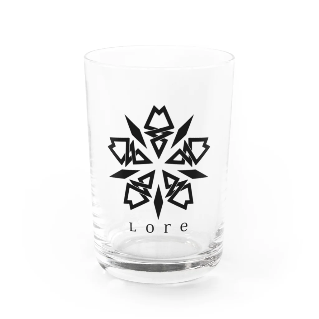 LoreのLore（BLACK） Water Glass :front