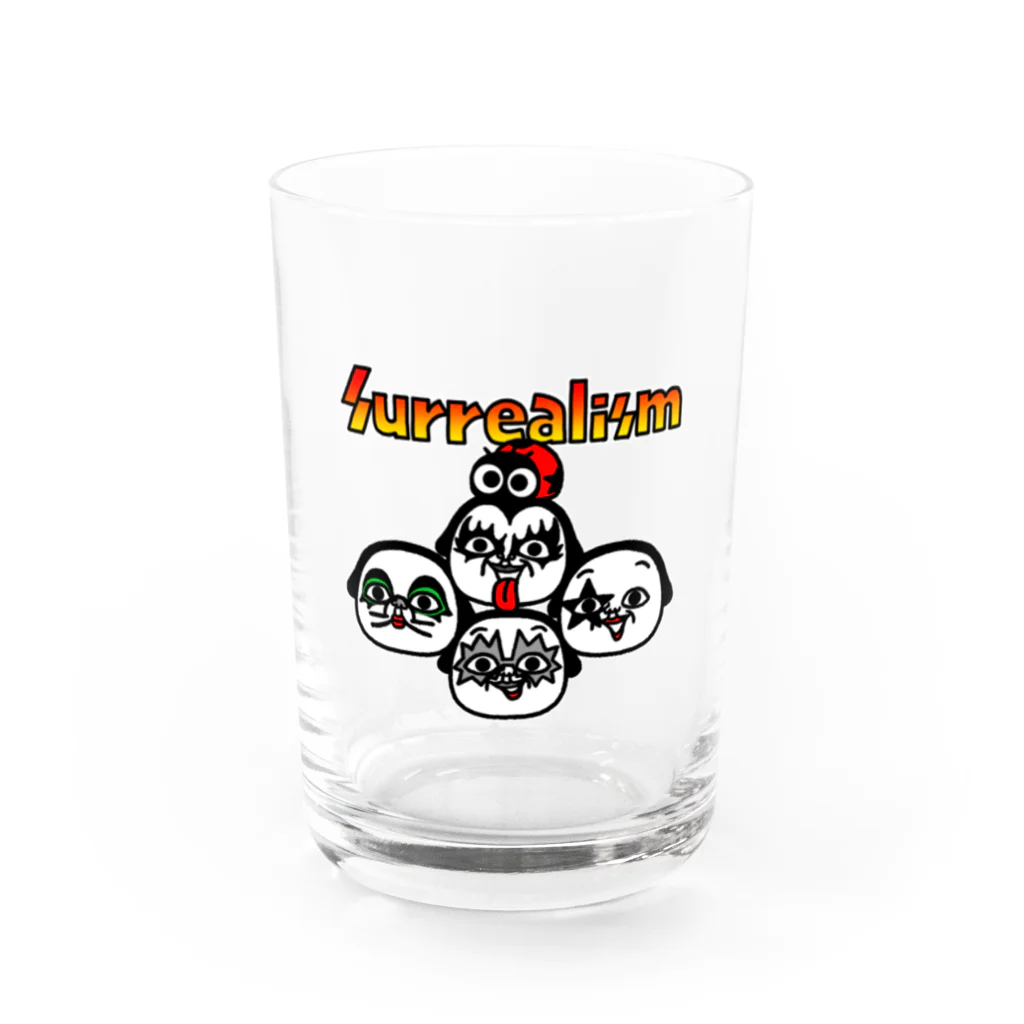 マルタのグッズのシュルレアリスム。Hard Rock Water Glass :front