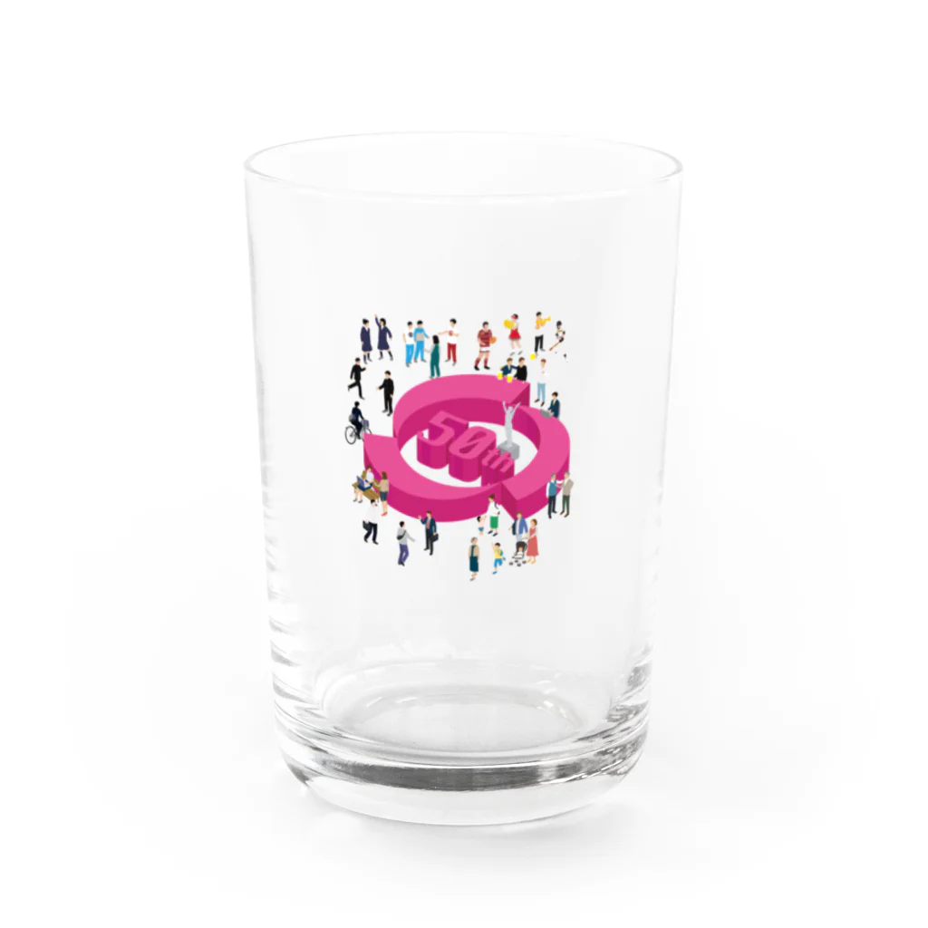 所沢北高校同窓会の創立50周年記念LINK3イベントデザイン Water Glass :front