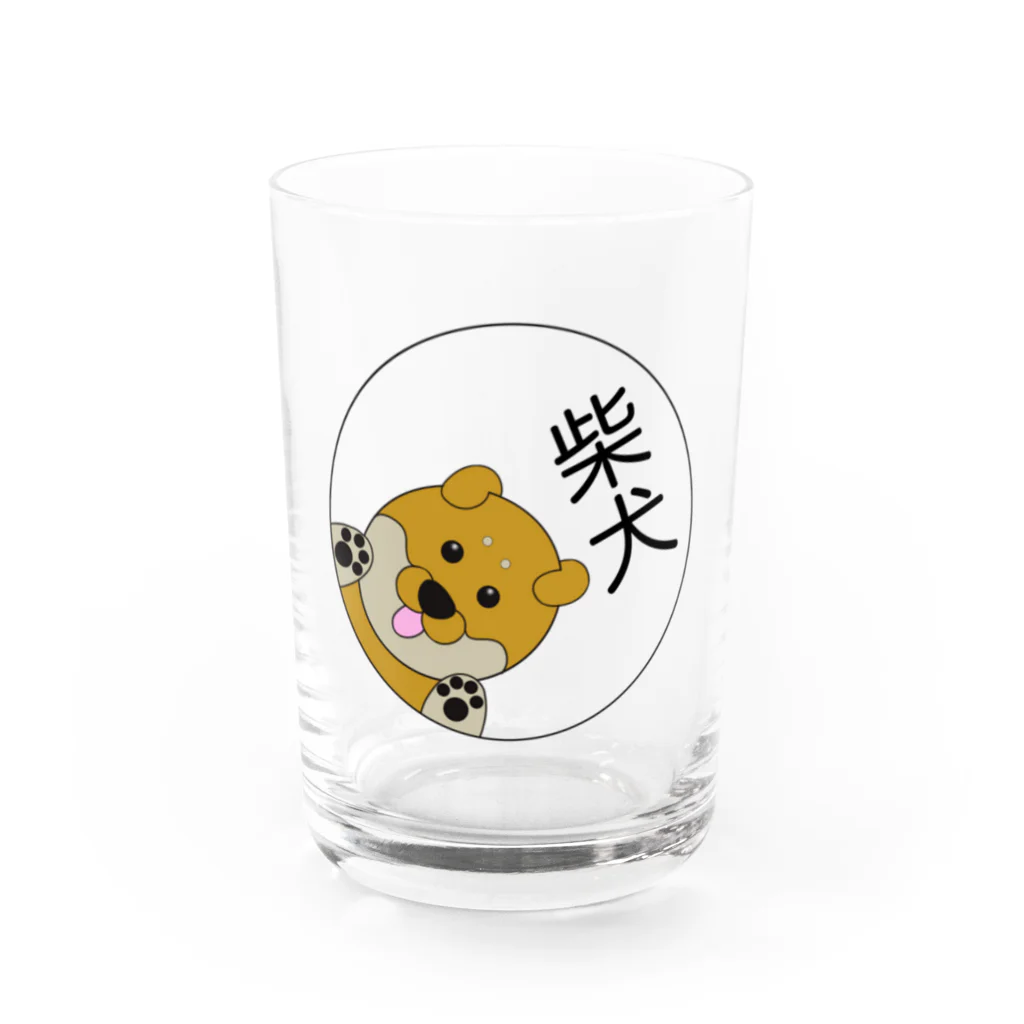 hiiragi_tatuneの柴犬くんマーク Water Glass :front