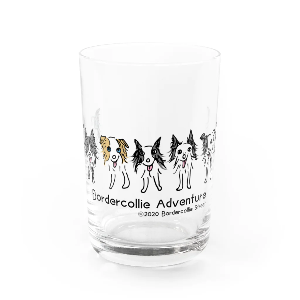 Bordercollie StreetのBordercollie Adventure709 Water Glass :front