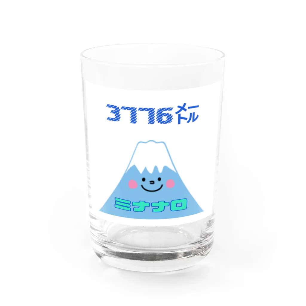 ねぐの富士山 ミナナロ 3776m Water Glass :front