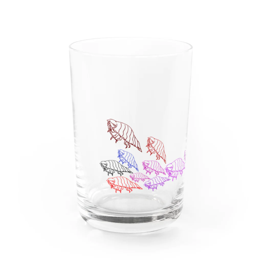 水づくし.comのカラフルグソクムシ Water Glass :front