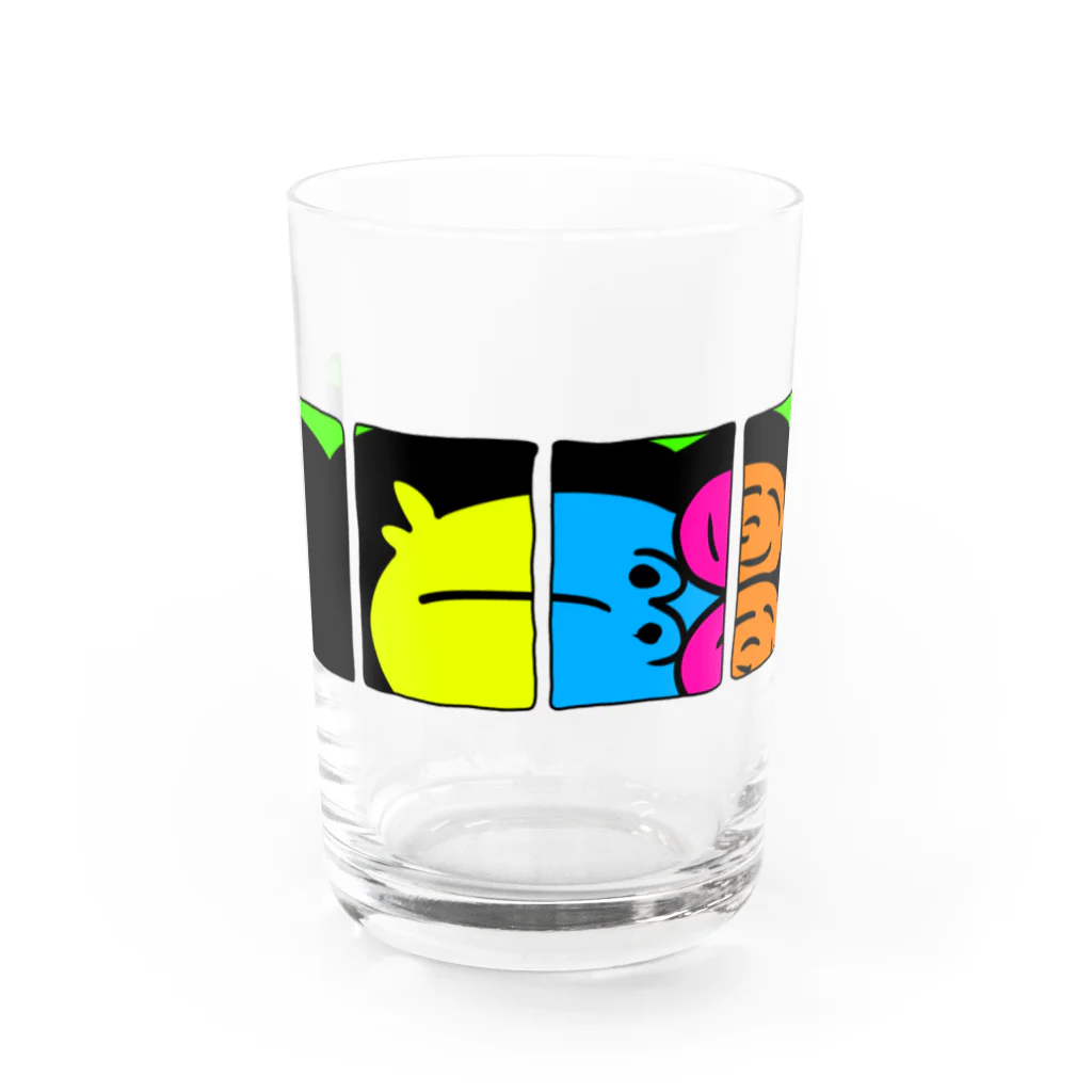 たんたんたぬの商店のゴリゴリゴリラ🦍 Water Glass :front