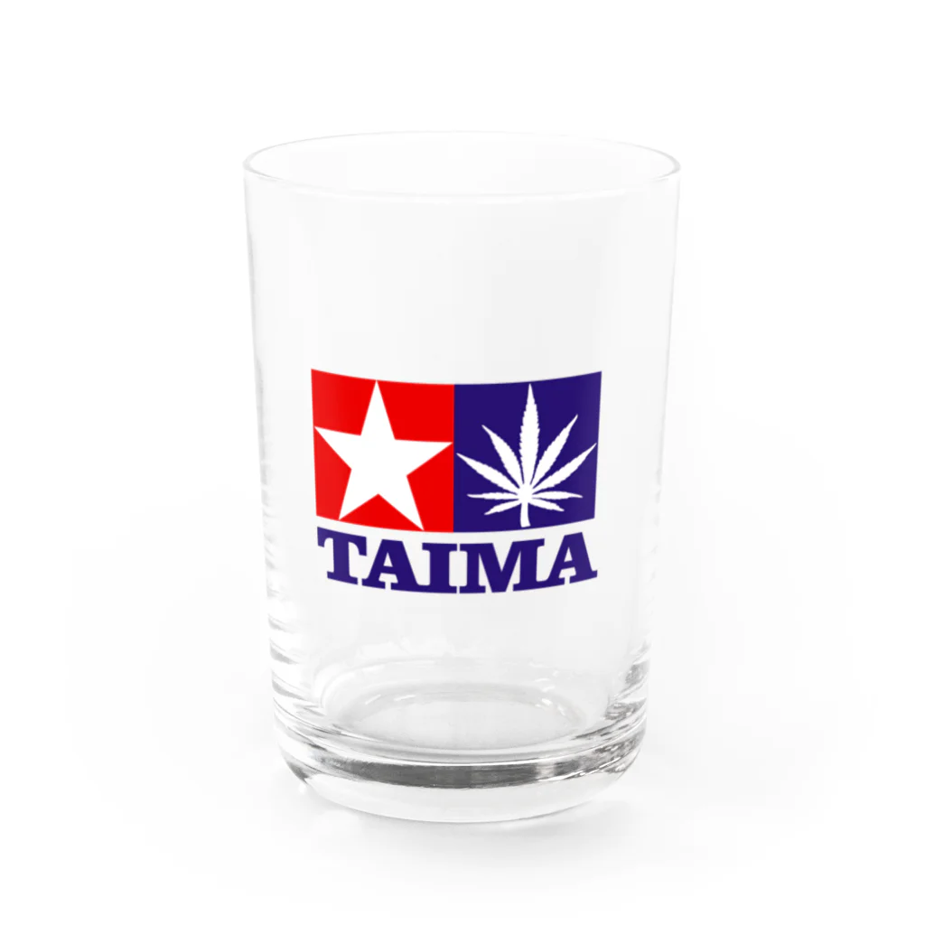 おもしろいTシャツ屋さんのTAIMA 大麻 大麻草 マリファナ cannabis marijuana グラス前面