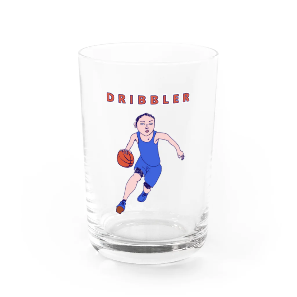 NIKORASU GOのバスケットデザイン「ドリブラー」＜英語バージョン＞＜tシャツ　パーカー　スウェット　ETC＞ Water Glass :front