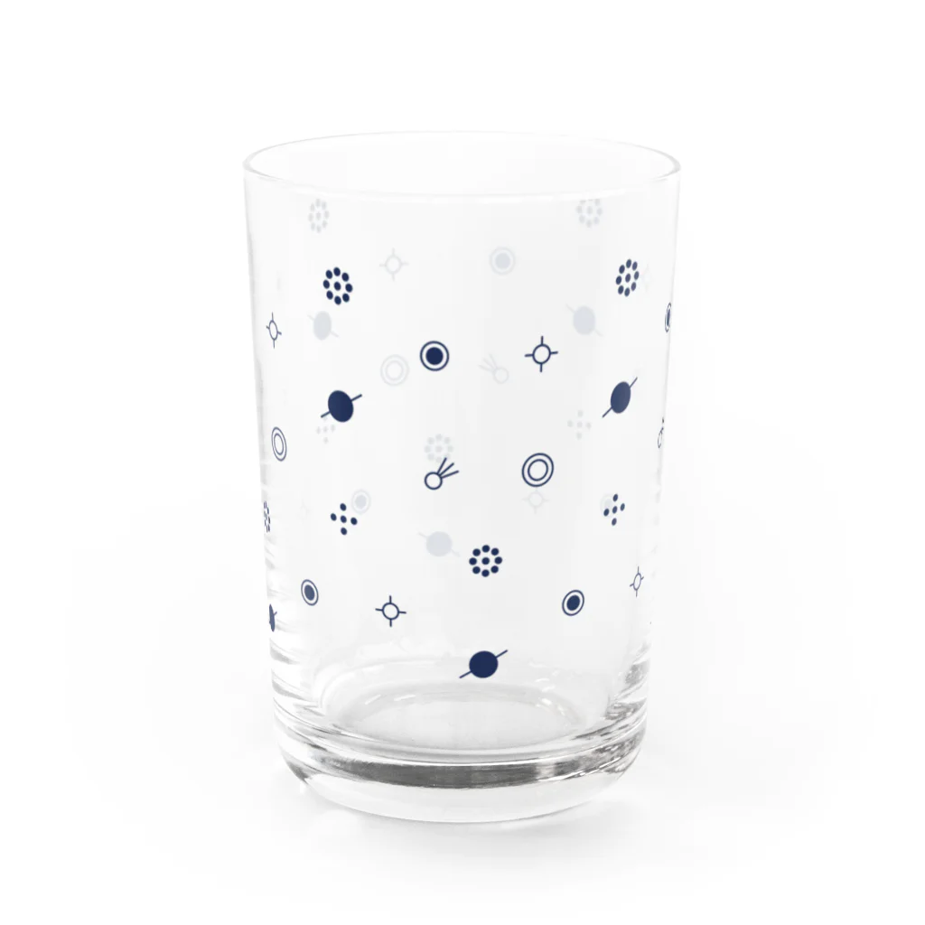 epistulaの天文学記号グラス -Navy- Water Glass :front