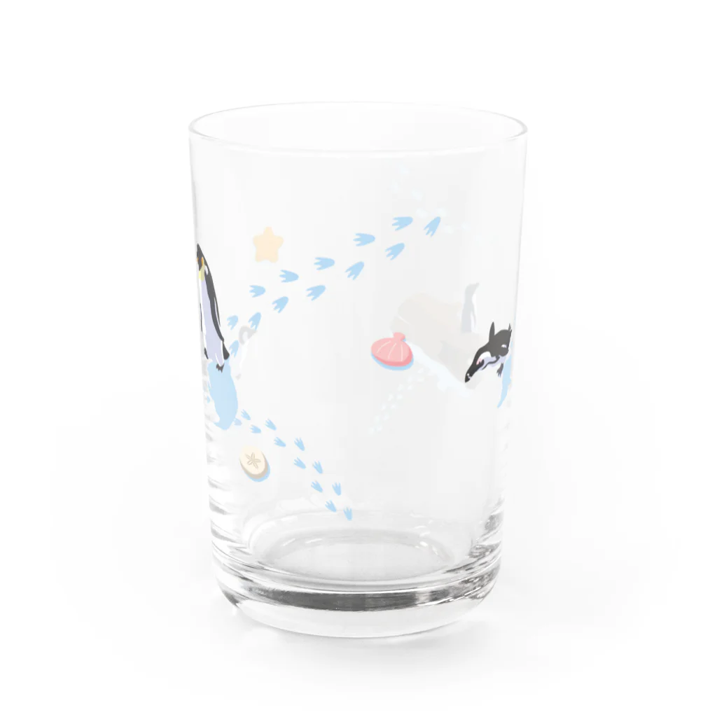 立体工房のペンギンビーチ Water Glass :front