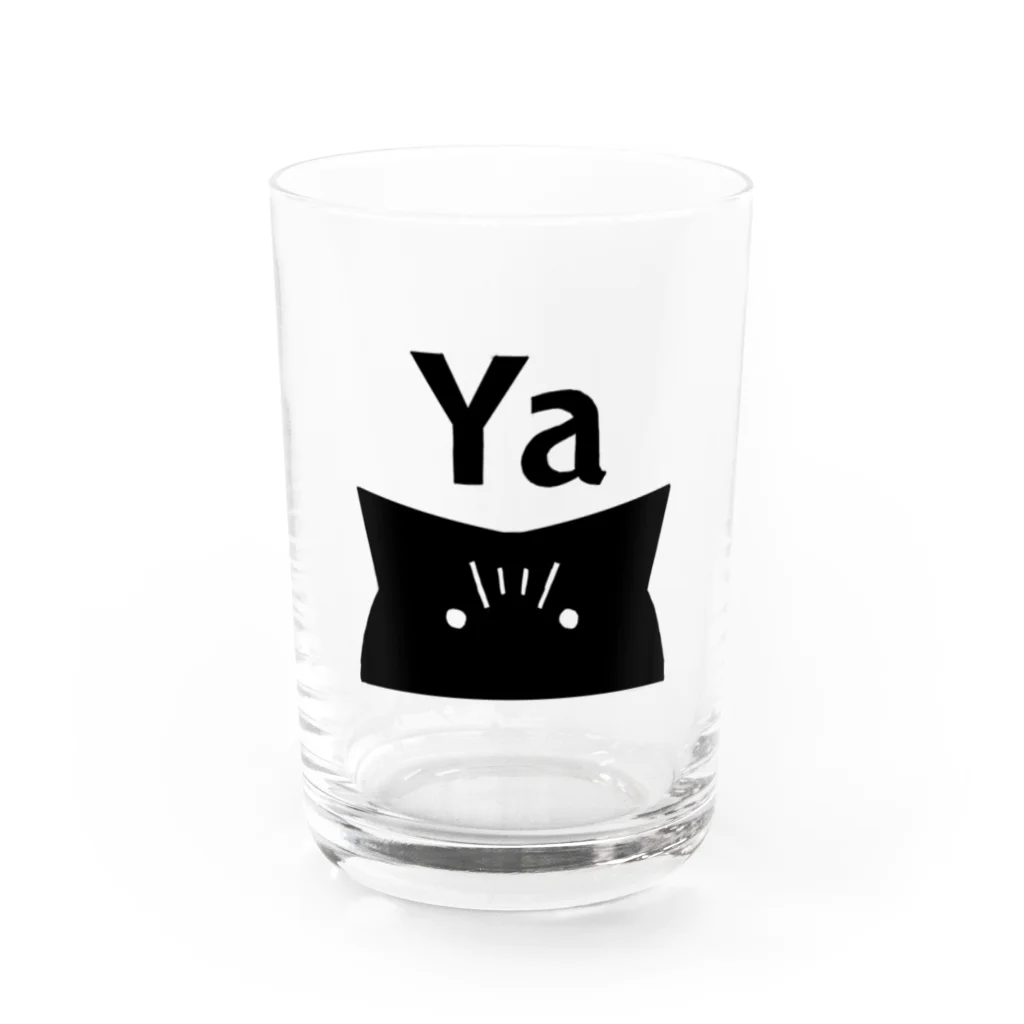 ねこ6kgのいやがるねこの顔 Water Glass :front