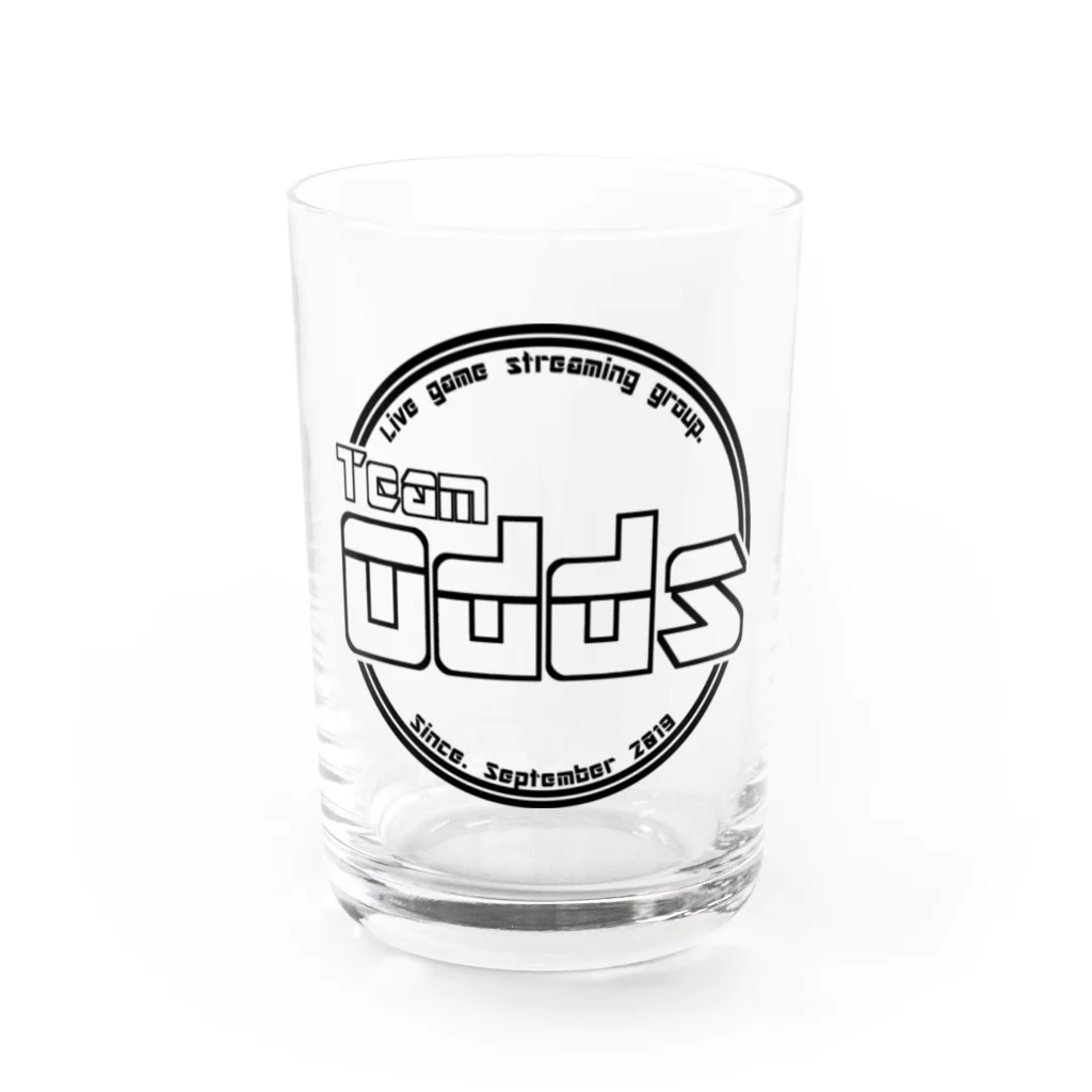 TeamOdds‐チームオッズ‐のTeamOdds シンプルブラックロゴマーク Water Glass :front