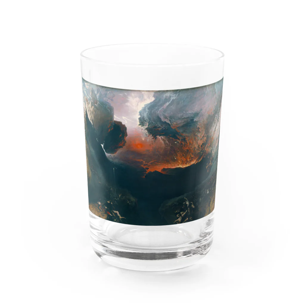 世界美術商店の神の大いなる怒りの日 / The Great Day of His Wrath Water Glass :front