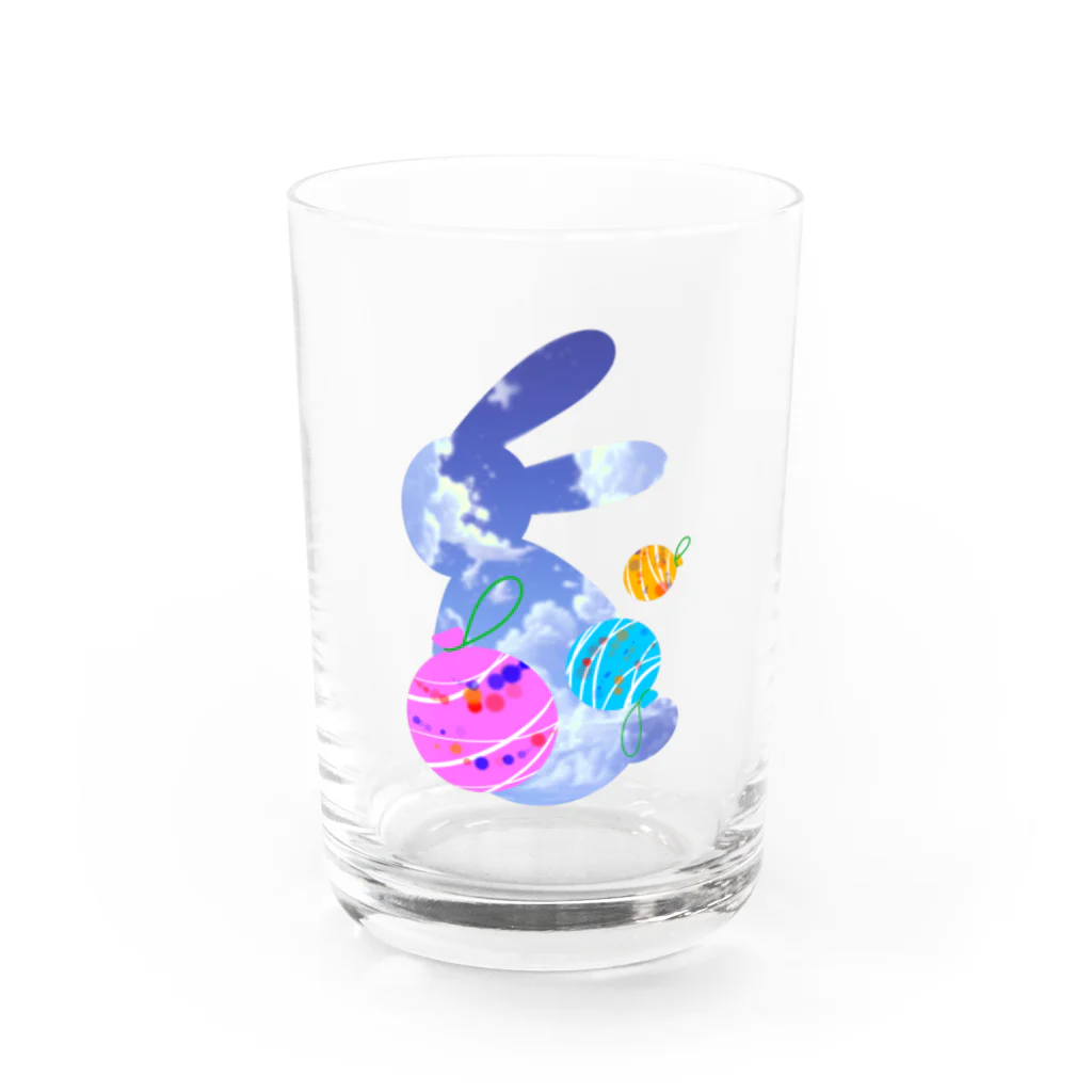 Rabbitflowerの夏の思い出 Water Glass :front